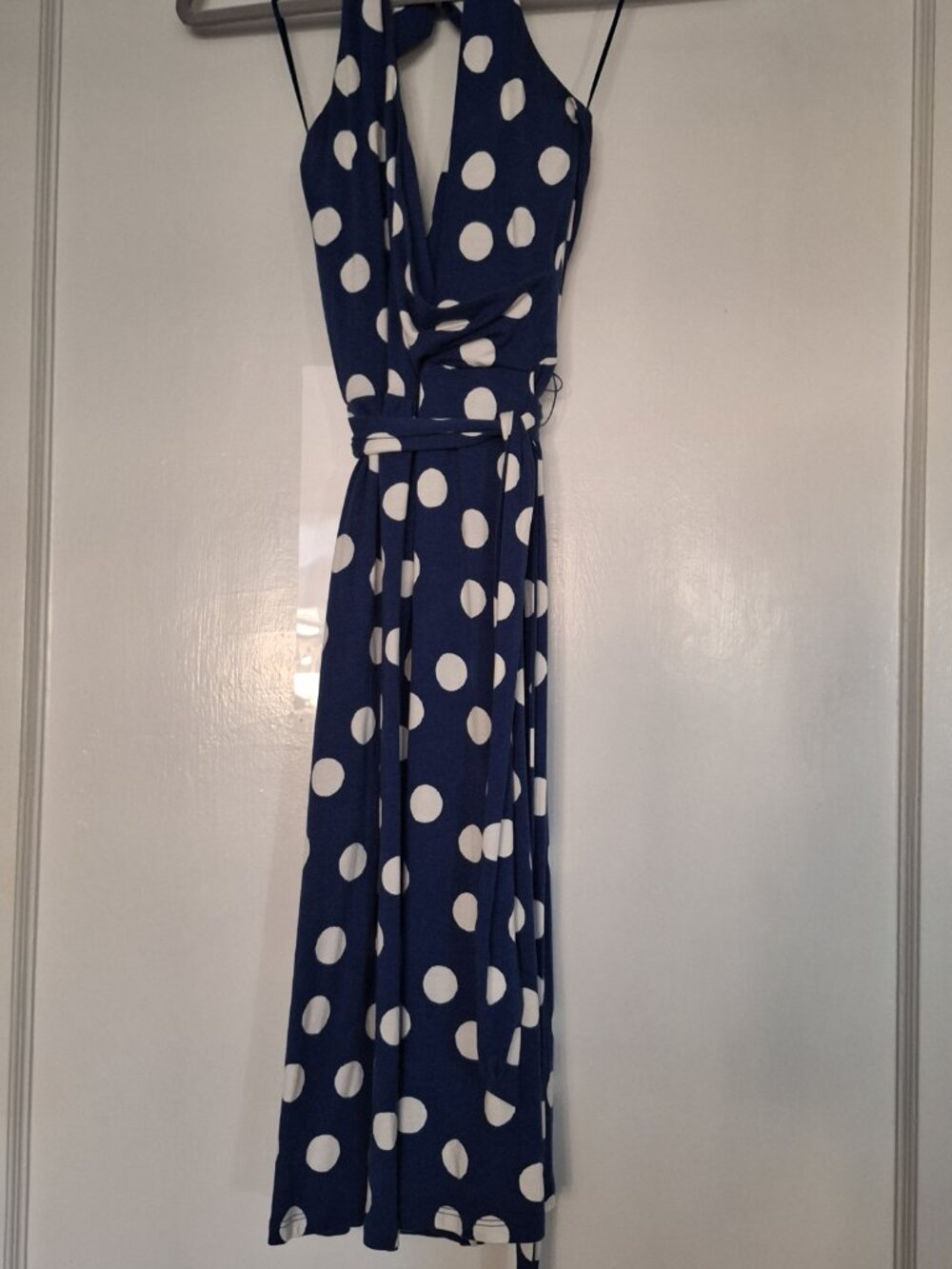 Boden Polka Dot Blue Casual Dress - Picture 4 of 4